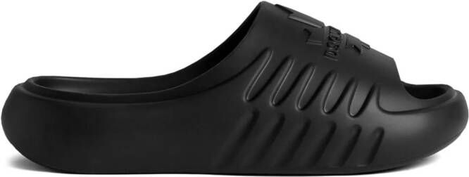 DSQUARED2 logo-embossed slides Black