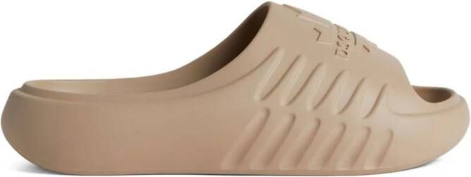 DSQUARED2 logo-embossed slides Neutrals