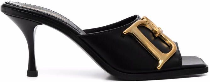 DSQUARED2 logo-plaque 90mm sandals Black