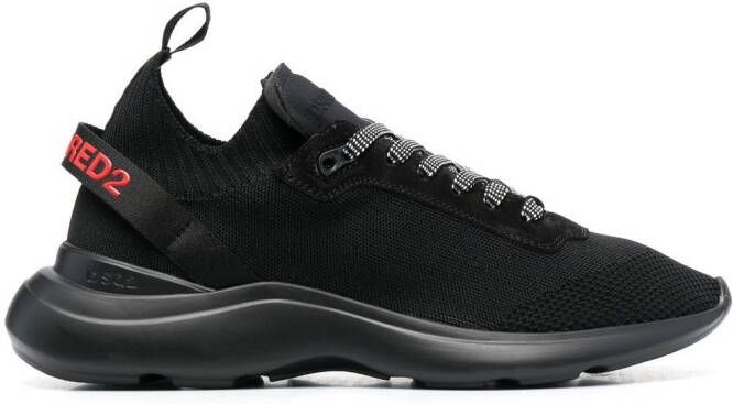 DSQUARED2 Fly logo-print low-top sneakers Black