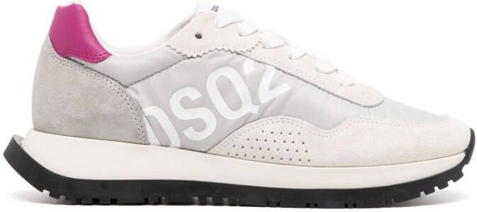 DSQUARED2 logo-print low-top sneakers Grey