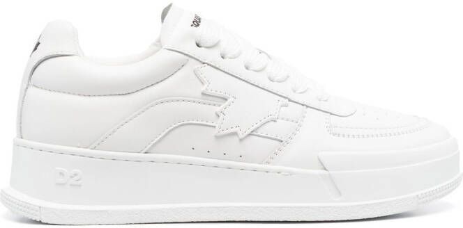 DSQUARED2 low-top lace-up sneakers White