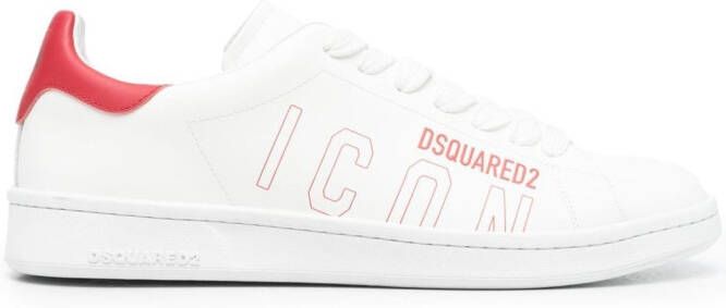 DSQUARED2 Maple-leaf low-top sneakers White