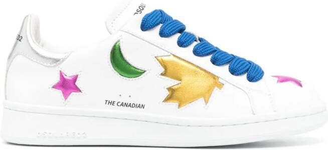 DSQUARED2 multi-panel lace-up sneakers White