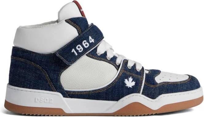 DSQUARED2 panelled denim sneakers Blue