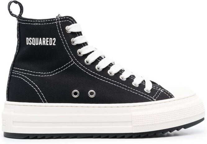 DSQUARED2 platform-sole high-top sneakers Black
