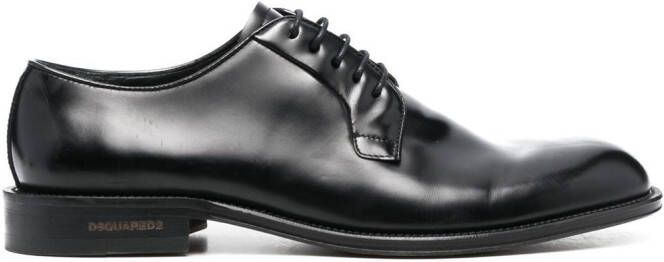 DSQUARED2 leather Derby shoes Black