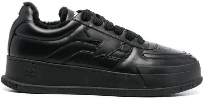 DSQUARED2 Slash chunky low-top sneakers Black