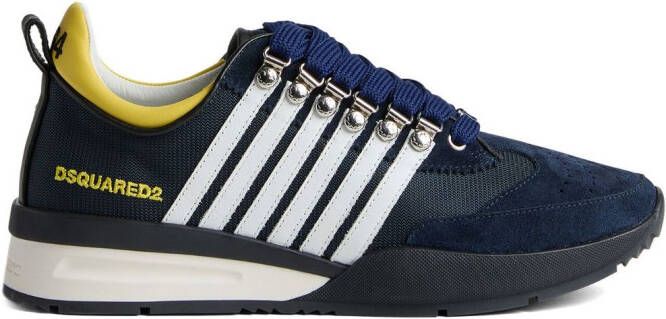 DSQUARED2 striped low-top sneakers Blue