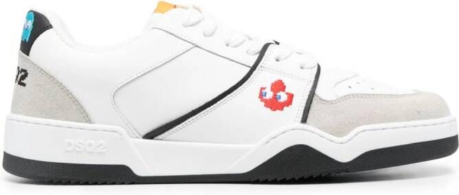 DSQUARED2 x Pac-Man panelled low-top sneakers White