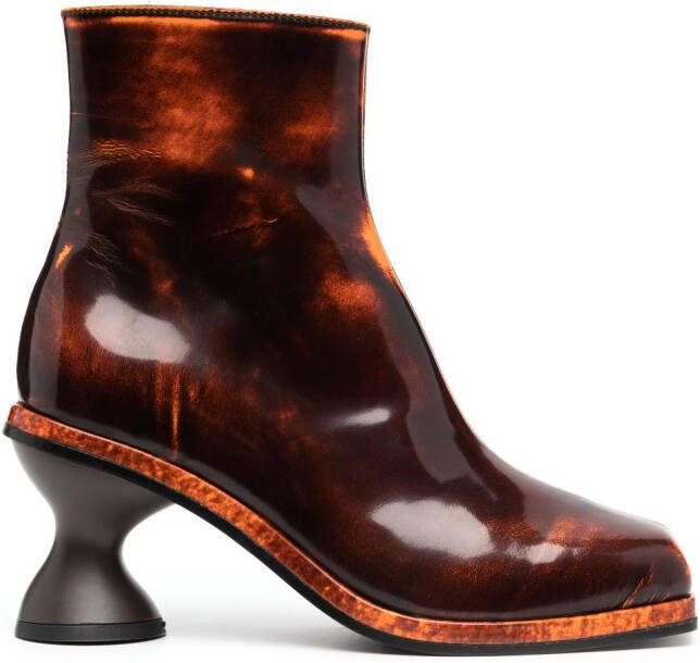Eckhaus Latta sculpted-heel boots Brown