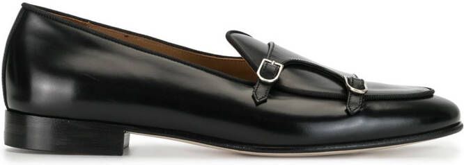 Edhen Milano Brera double-strap loafers Black