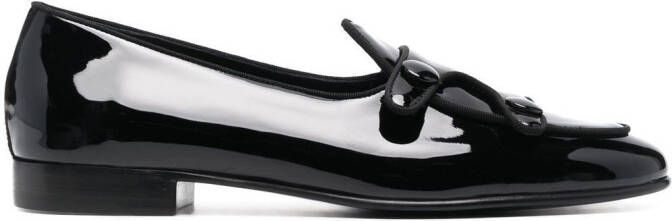 Edhen Milano patent-leather loafers Black