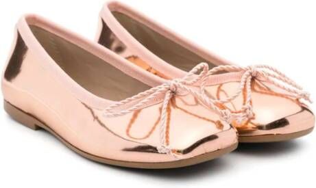 Eli1957 patent-leather ballerina shoes Pink