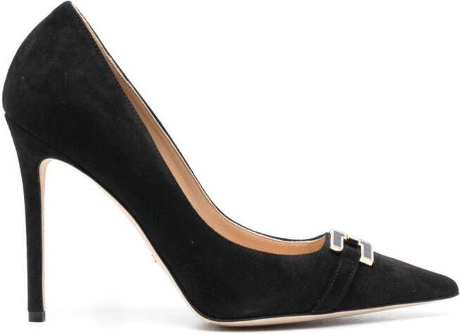 Elisabetta Franchi 100mm suede pumps Black