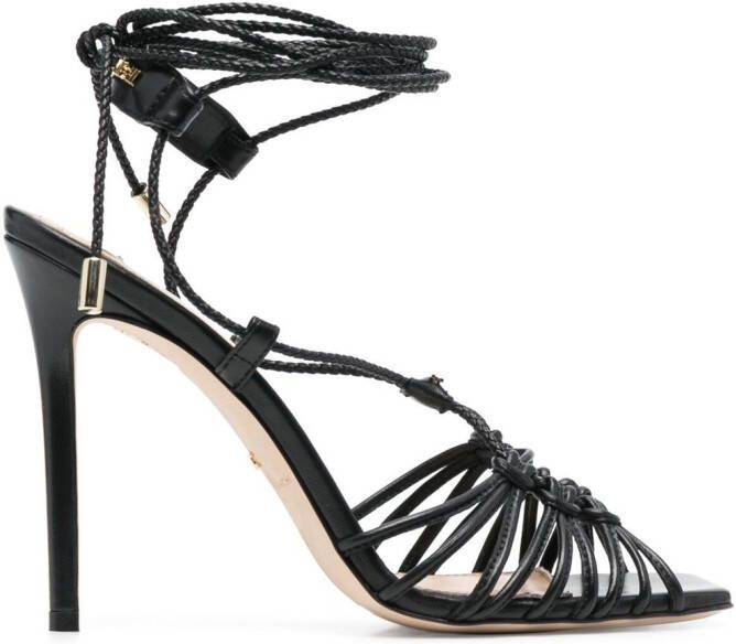 Elisabetta Franchi chain-detail open-toe sandals Black