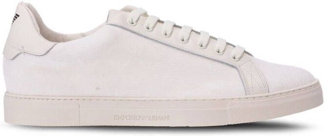 Emporio Armani logo-print low-top sneakers White