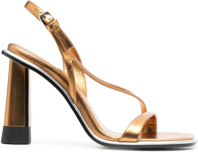 ETRO 120mm metallic-finish sandals Gold