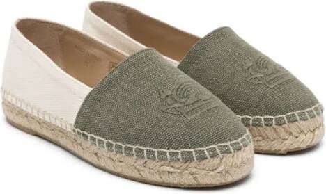 ETRO KIDS Pegaso slip-on espadrilles Green
