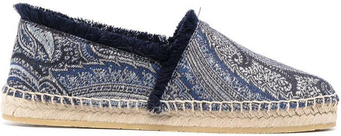 ETRO paisley-print espadrilles Blue