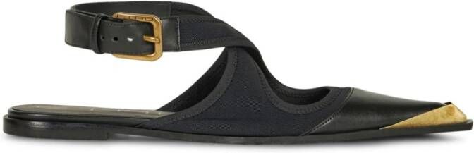 ETRO pointed slingback ballerina shoes Black