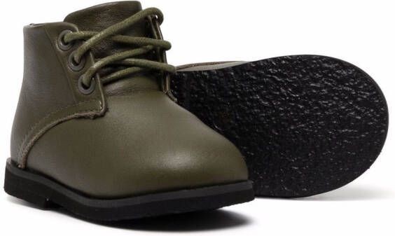 Age of Innocence Gents lace-up leather ankle boots Green