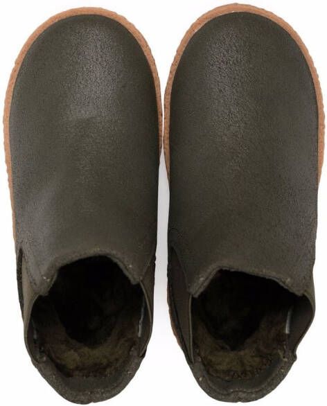 Age of Innocence Gents shearling-lined leather boots Green