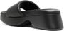 Alexander Wang Float logo-debossed platform slides Black - Thumbnail 3