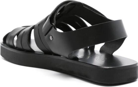 Ancient Greek Sandals Tilemachos leather sandals Black