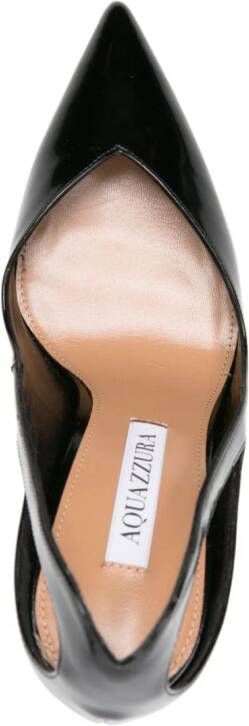 Aquazzura Sheeva 105mm cut-out pumps Black