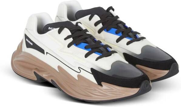 Balmain B-DR4G0N panelled sneakers White