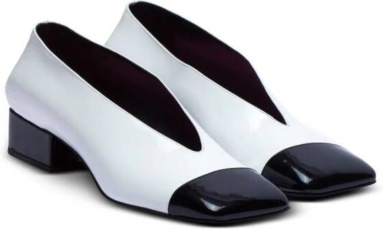 Balmain Eden patent leather pumps White