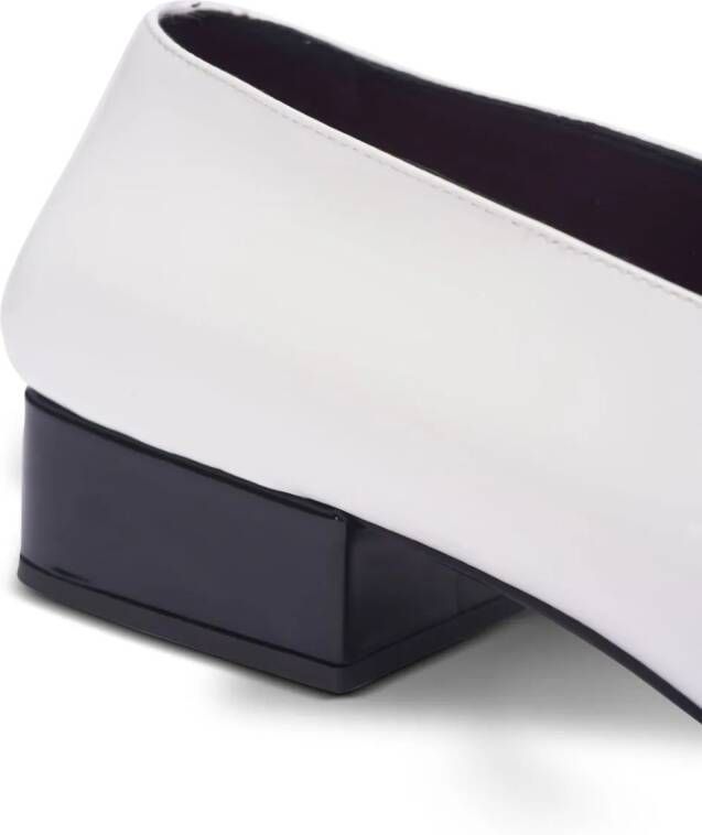 Balmain Eden patent leather pumps White