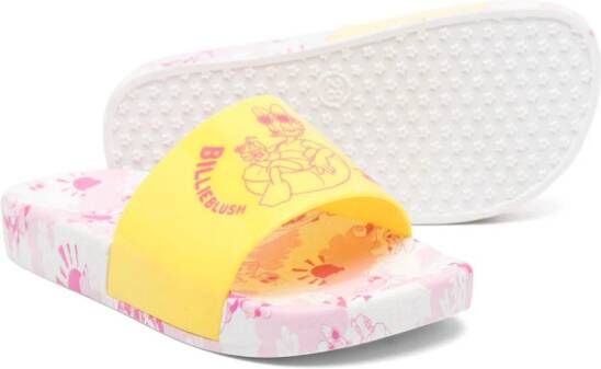 Billieblush xDisney graphic-print slippers Yellow