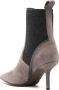 Brunello Cucinelli Monili chain-detail leather 85mm boots Grey - Thumbnail 2