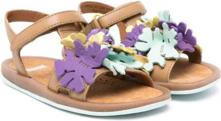 Camper Kids Bicho Twins leather sandals Brown