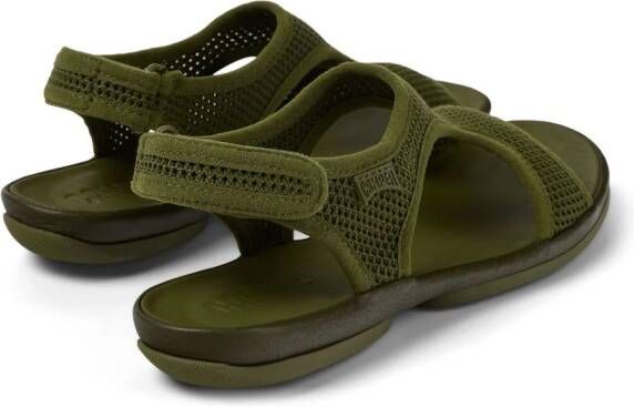 Camper Right mesh slingback sandals Green