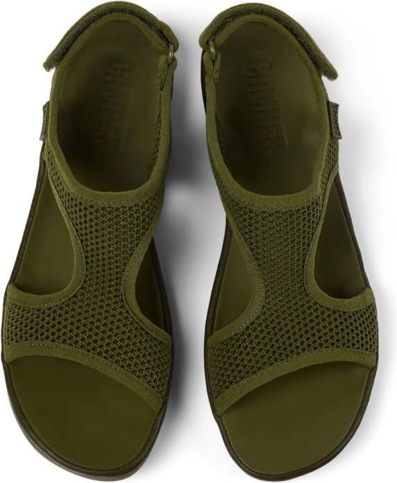 Camper Right mesh slingback sandals Green