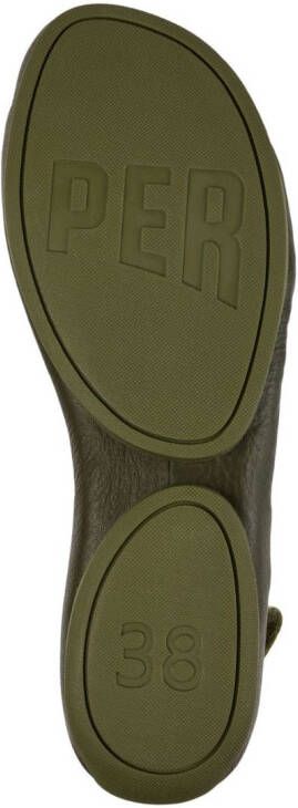 Camper Right mesh slingback sandals Green