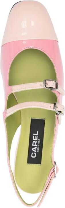 Carel Paris Abricot 20mm leather pumps Pink