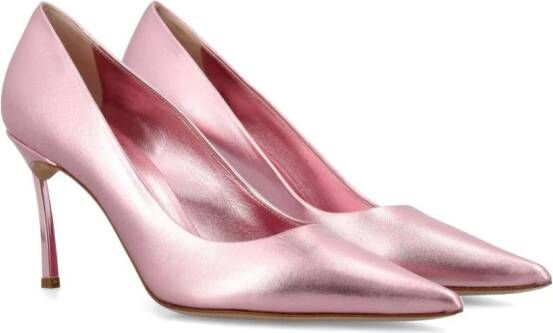 Casadei Flash Goldust metallic-effect pumps Pink