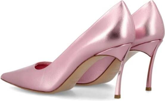 Casadei Flash Goldust metallic-effect pumps Pink