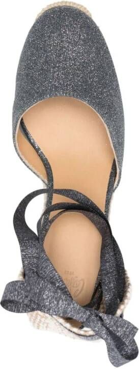 Castañer 90mm Carina wedge espadrilles Grey
