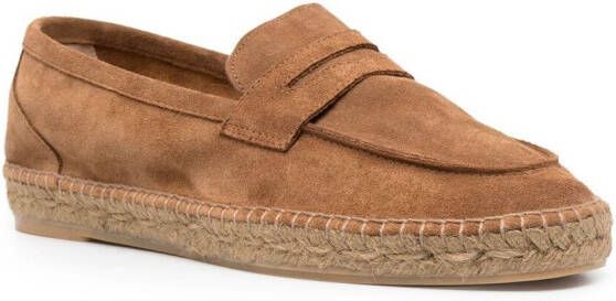 Castañer Nacho suede loafer espadrilles Brown