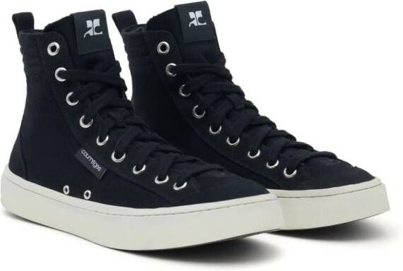 Courrèges Canvas 01 high-top sneakers Black