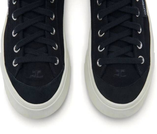 Courrèges Canvas 01 high-top sneakers Black