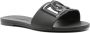 Dolce & Gabbana logo-embossed cut-out slides Black - Thumbnail 1