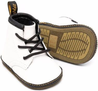 Dr. Martens Kids 1460 lace-up leather boots White