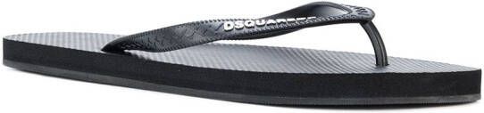 DSQUARED2 logo flip flops Black - Picture 1