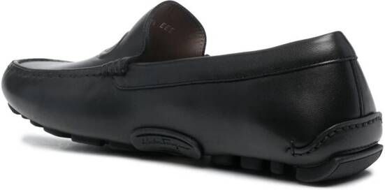 Ferragamo embossed-Gancini loafers Black